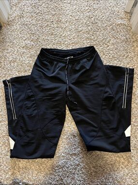 Brooks Black Pants with Side Zippers